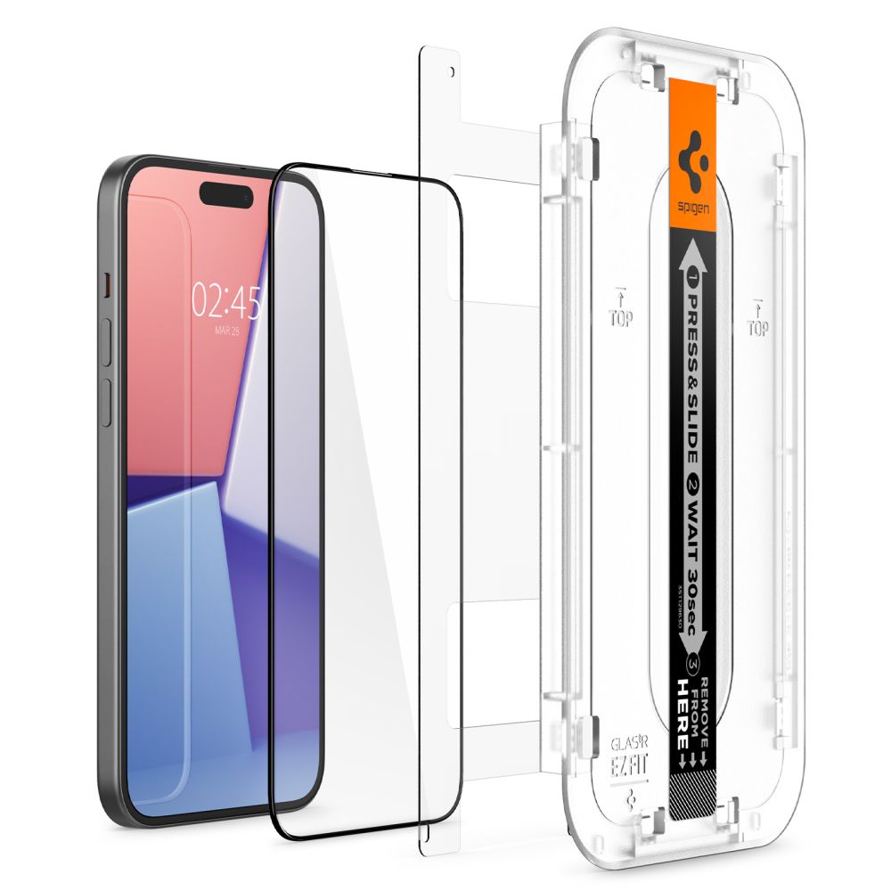 Szkło Hartowane Spigen Glas.tr Ez Fit Fc Iphone 15 Plus Black