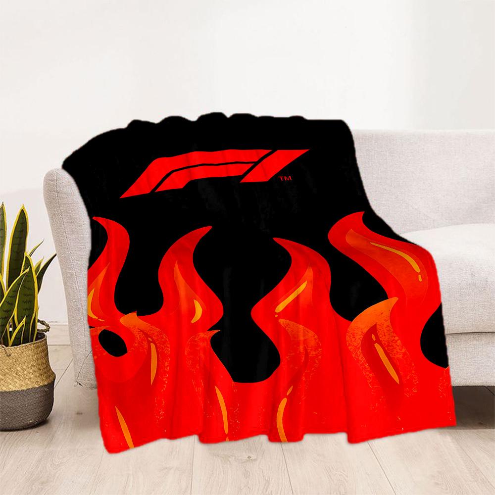 Coperta in Flanella Formula 1 Icona di Velocità - Morbida e Adatta per Divani, Letti, Uffici, Viaggi, Tutte le Stagioni, Ottimo Regalo per Feste e Compleanni.