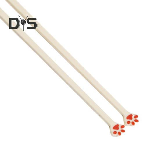 Niedliche Essstäbchen mit Katzenpfotenmotiv, rutschfestes Griffbesteck mit Pfotenabdruck-Design, wiederverwendbares Küchengeschirr für Sushi-Nudeln, einzigartiges Geschenk für Katzenliebhaber und Japaner