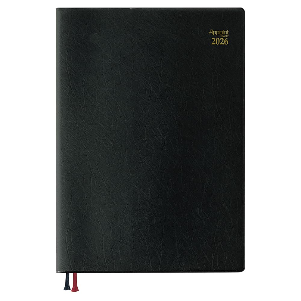 Daigo 2026 Appointment Starts March 2026 Planner, Weekly, Vertical, B5, Black, E1115, чёрный