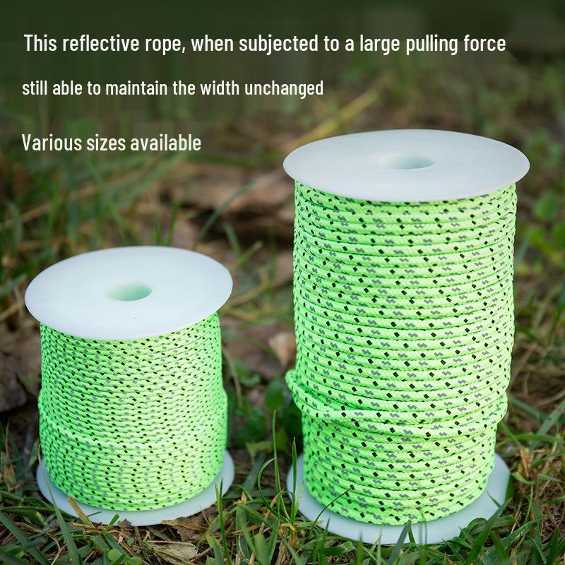 Windproof Luminous Reflective Tent Rope with Ground Nail