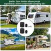 Trailer Door Holder Kit Low Profile Rubber Door Holder Bumper Fits RVs Trailer Door Catch Holder Block Set
