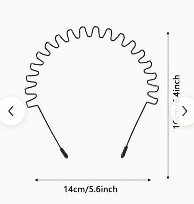 Black Metal Wave Headband