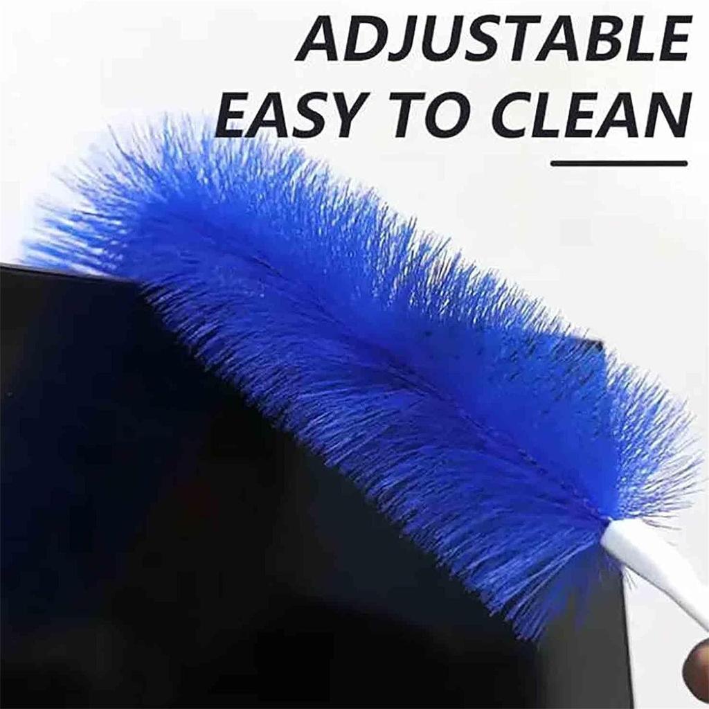 Flexible Fan Dusting Brush, Non-disassembly Cleaning Brush, Dusting Collector, Multi Purpose Brush, Fan Cleaning Brushes, Microfiber Feather Duster