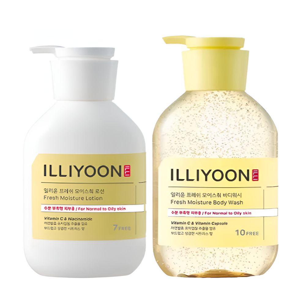Illiyoon Fresh Moisture Lotion & Body Wash Set 350ml+500ml x 1