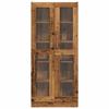 Credenza Alta con Aspetto Legno Vintage 82,5 x 30,5 x 185 cm Legno Ingegnerizzato
