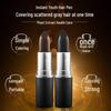 Temporary Hair Dye Stick Pen for Concealing Gray Hair - Chestnut Brown/Black, Lipstick Style