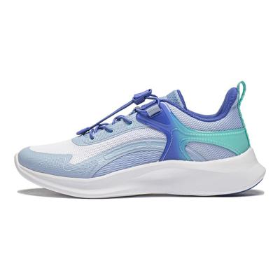 Li Ning Dziecięce Modne Sportowe Niskie Codzienne Buty Dziecięce Codzienne Buty Niebiesko-Biało-Zielone YKCU038-3