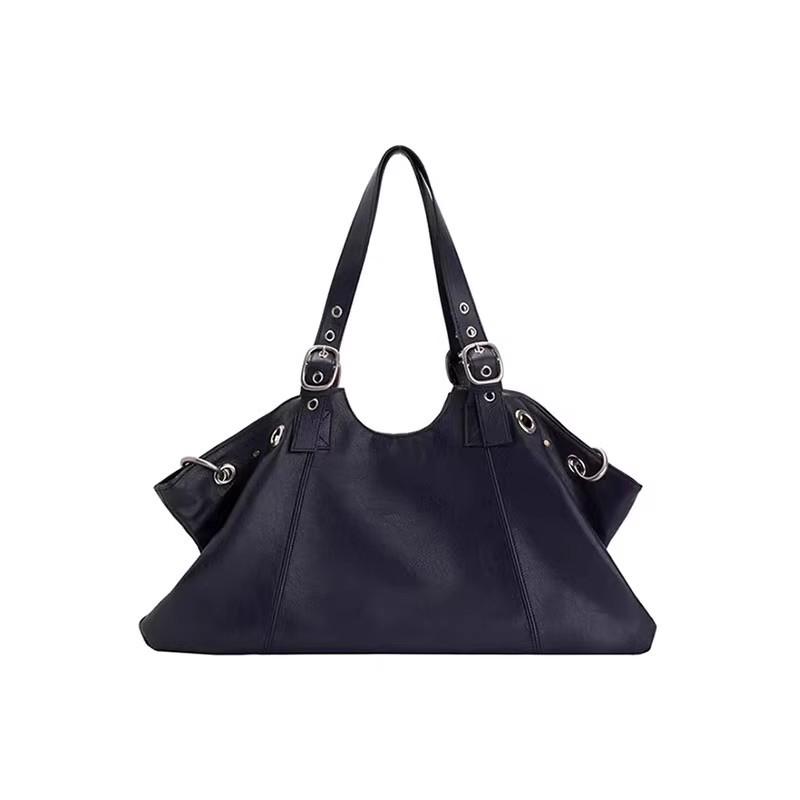 Chic Y2K Motorcycle Bag: Large Capacity Korean Commuter Tote & Versatile Travel Shoulder Bag for Women