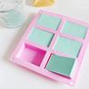 Creative 6-cavity rectangular handmade soap mold, cake soap mold, aromatic soap mold, large square silicone baking tool for soap