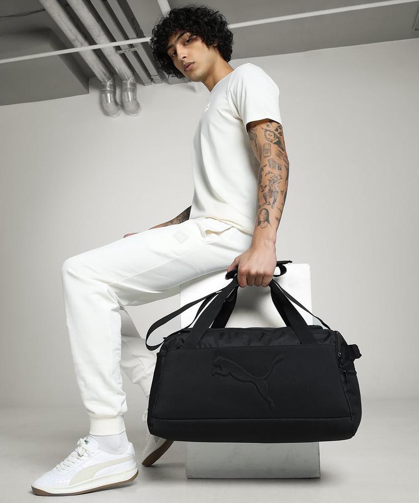 Puma Buzz Small Sports Bag 2025 Black Duffel Boston Sports Gym Travel Functionality (091158), Fall/Winter Color (01), Bag, Bag, Bag, Bag, Storage,
