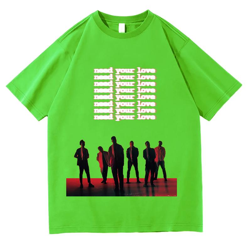 OneRepublic Need Your Love T-Shirt Reine Baumwolle T-Shirts Design Locker Unisex Streetwear Weibliche Ästhetik Harajuku Kleidung Streetwear