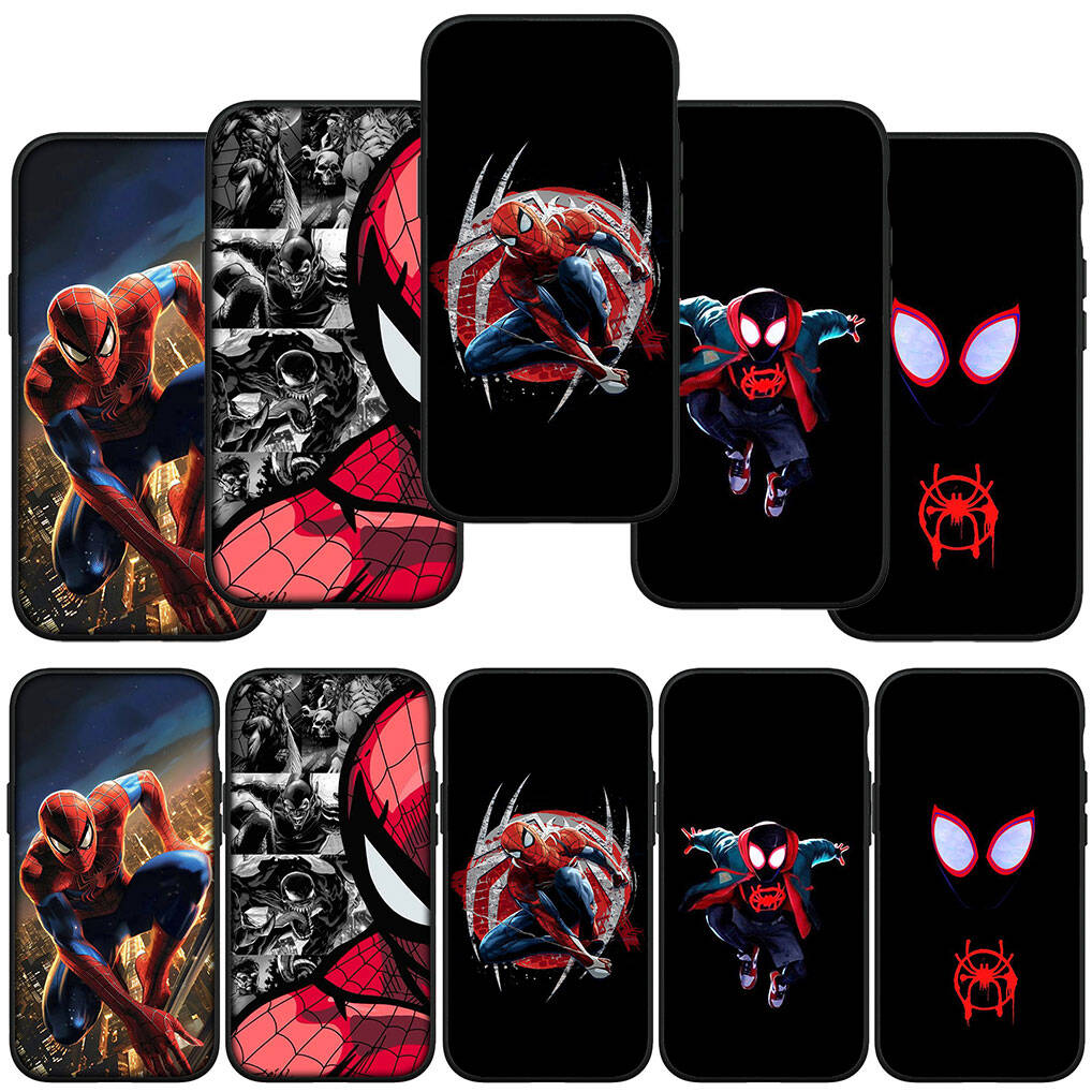 for iPhone 17 16 15 Xiaomi Poco F7 F8 X7 X6 C85 C75 C71 M8 Redmi Note 14 13 12 Pro Max 14C 13C 15C A3 A4 Case Anime Spider Man Marvel Spiderman Cover