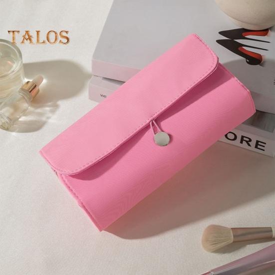 Makeup Brush Bag 12 Slots Waterproof Nylon Foldable Portable Multifunctional Lipstick Eyebrow Pencil Cosmetic Brush Holder Organizer Pouch