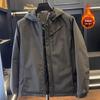 Trendy Men's Winter Cotton-Padded Hooded Jacket - Warm, Windproof, Versatile, and Fashionable Outdoor Coat