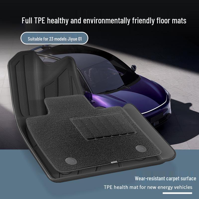TPE Floor, Trunk, and Seat Back Mats for 2023 Ji Yue 01 Car