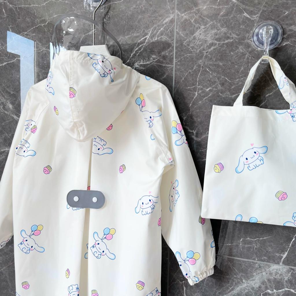 2026 Portable Cute Raincoat for Girls, Elementary School Students, Children, with Backpack Space, for Toddlers, Kindergarten Girls