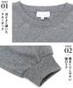 ON NISHIKI Sweatshirt Set Women Long-Sleeve 35% Cotton Pajamas Loungewear Spring Autumn Mini Fleece-Lined Long Pants Homewear Gray L