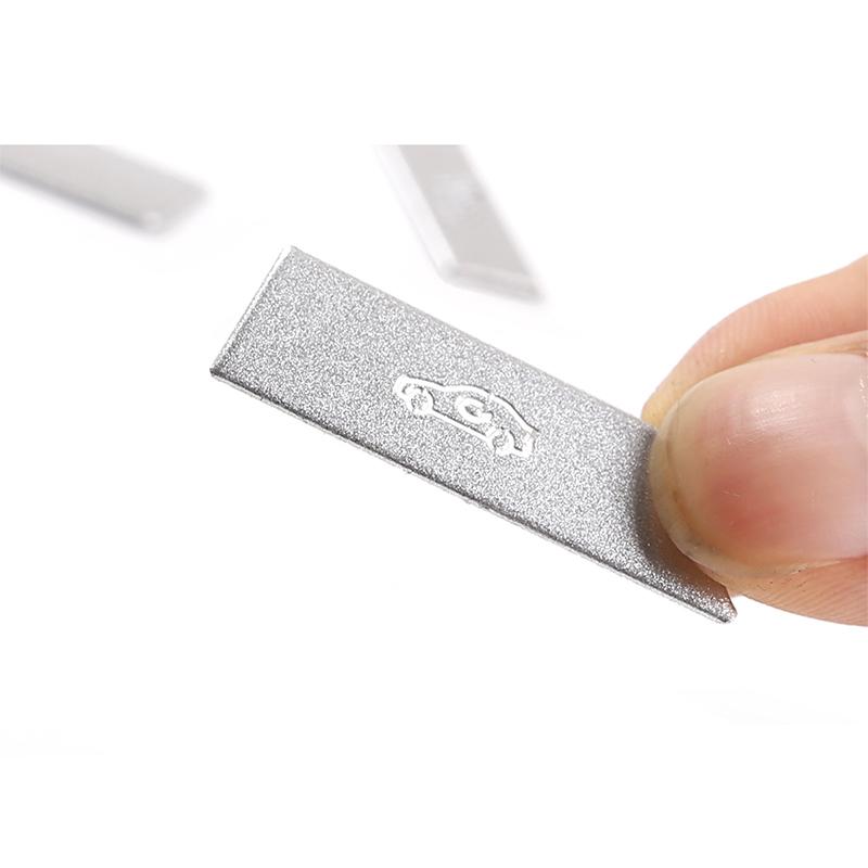 Alloy Silver Car CD Panel Switch Button Cover Sticker Trim Suitable for BMW 5 Series F10 F11 2013-2017