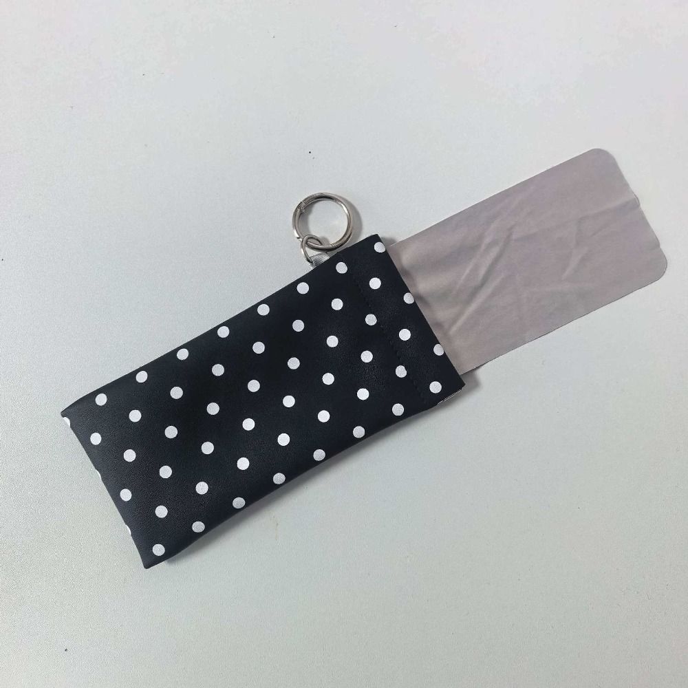 Mit Schlüsselanhänger Gepunktete Brillenetui Tragbare Leder Brillenaufbewahrungstasche Sonnenbrillenbeutel Outdoor