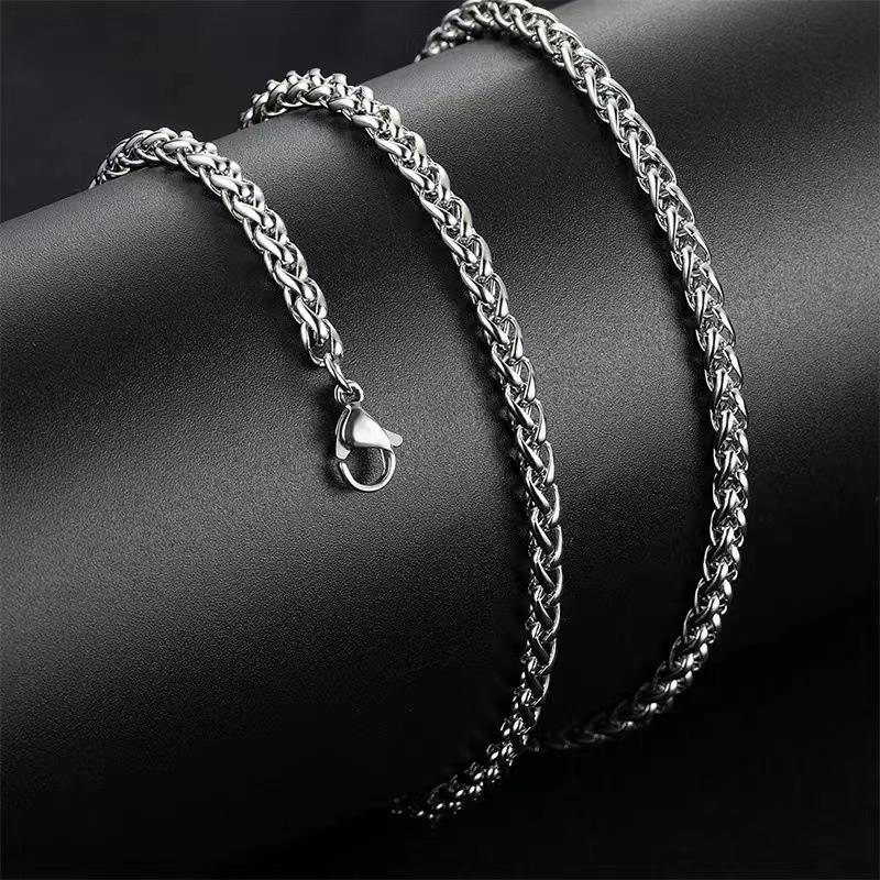 Jewelry Stainless Steel Keel Chain Titanium Steel Flower Basket Chain Necklace