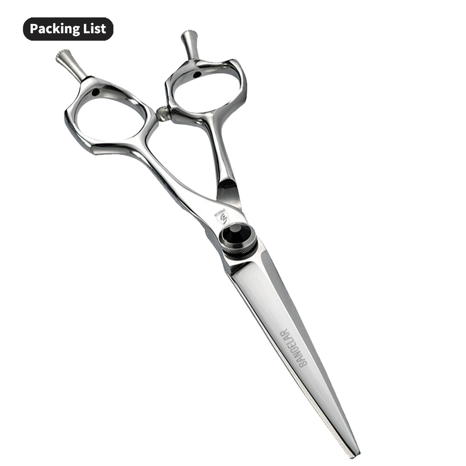 

Sangelar 6-дюймовые ножницы для волос с двойным хвостом для левой и правой руки, профессиональные парикмахерские ножницы, режущие филировочные ножницы, парикмахерские инструменты 6 cutting