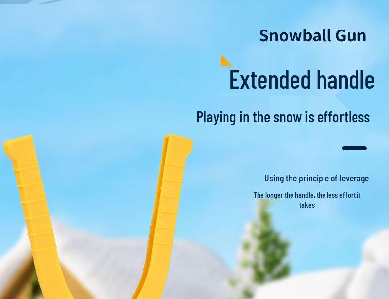 Snowball Launcher: Winter Snow Play Tool and Pellet Gun for Snowball Fights