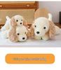 Golden Retriever Puppy Plush Toy in Lying Pose - Adorable and Soothing Companion Doll