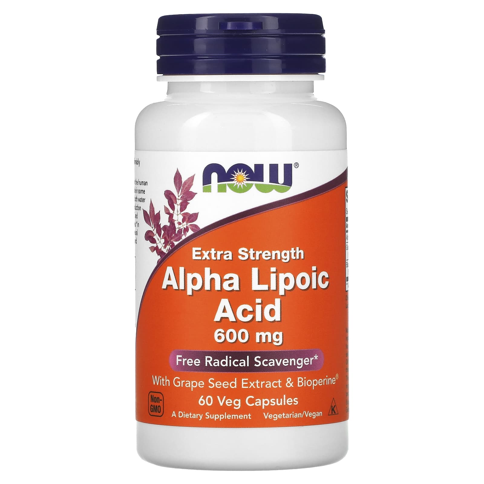 

Alpha Lipoic Acid, Maximum Potency, 600 Mg, 60 Veggie Caps