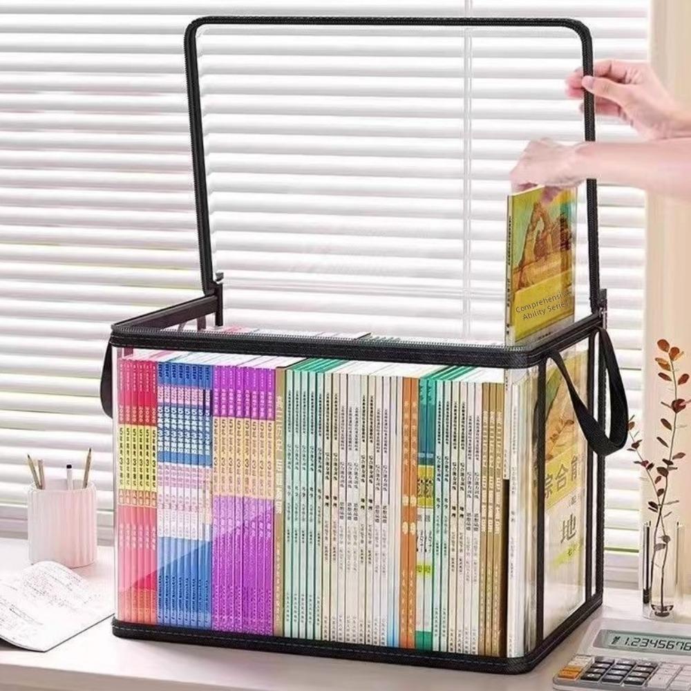 Dust-proof Book Storage Box Large Capacity Travel Toilet Bag Container Underwear Storage Classroom
