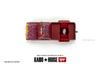 True Scale Miniature Model Car Chevrolet Silverado Dual On Fire V1 Red and Flame Limited Edition Diecast Model Car by Kaido House KHMG127 1/64