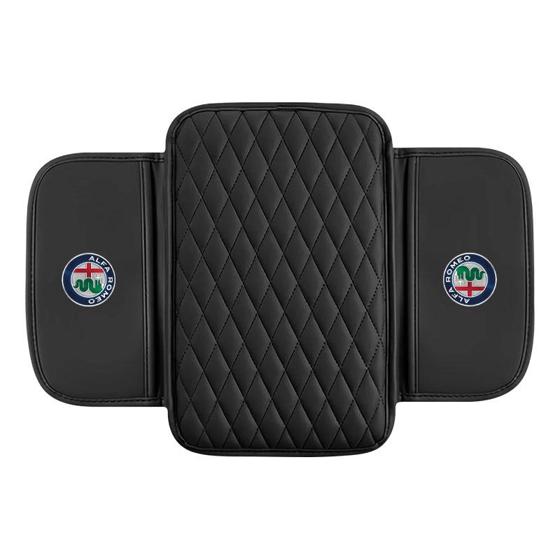 For Alfa Romeo 147 159 Giulietta Giulia Mito Spider Alpha Nheadrest 1Pcs Leather Car Armrest Mat Tissue Boxes Height Pad Armrest Box