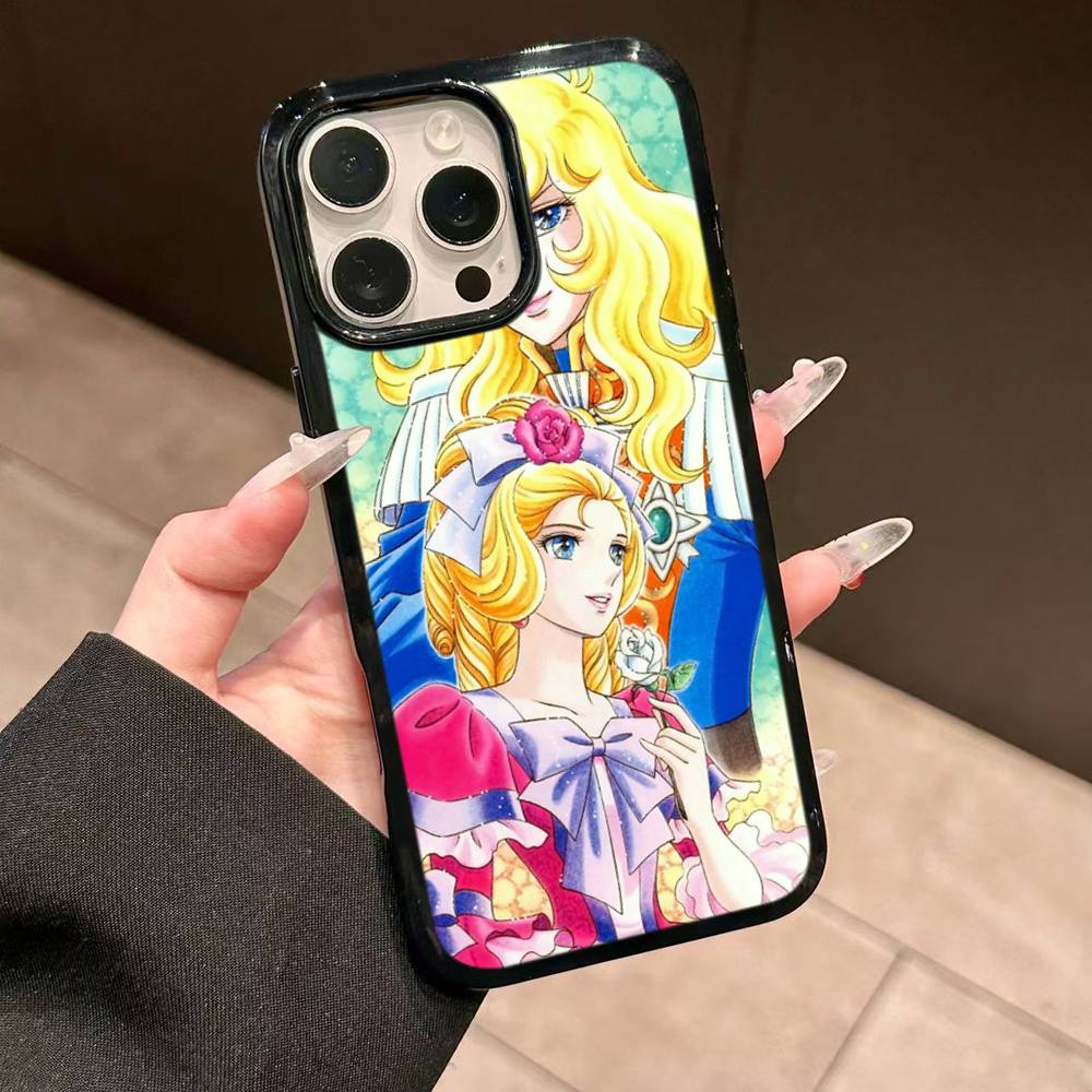 

Classic Anime The Rose Of Versailles PC+TPU Protective Phone Case For IPhone 17 16 Pro Max 15 Plus 14 13 12 11 Cover iPhone 17pro max