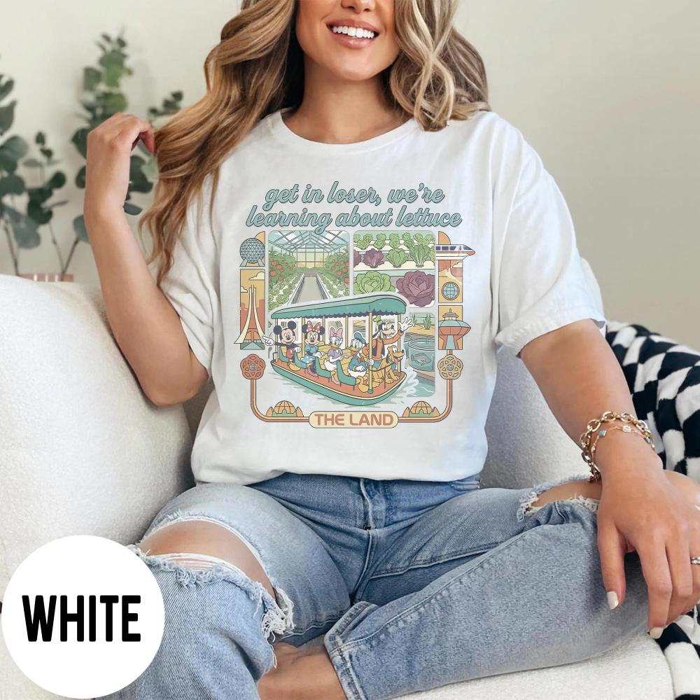 Retro Mickey Friends Epcot The Land TShirt Living with The Land Epcot Farming Shirt Family Trip Shirts Magic Kingdom S