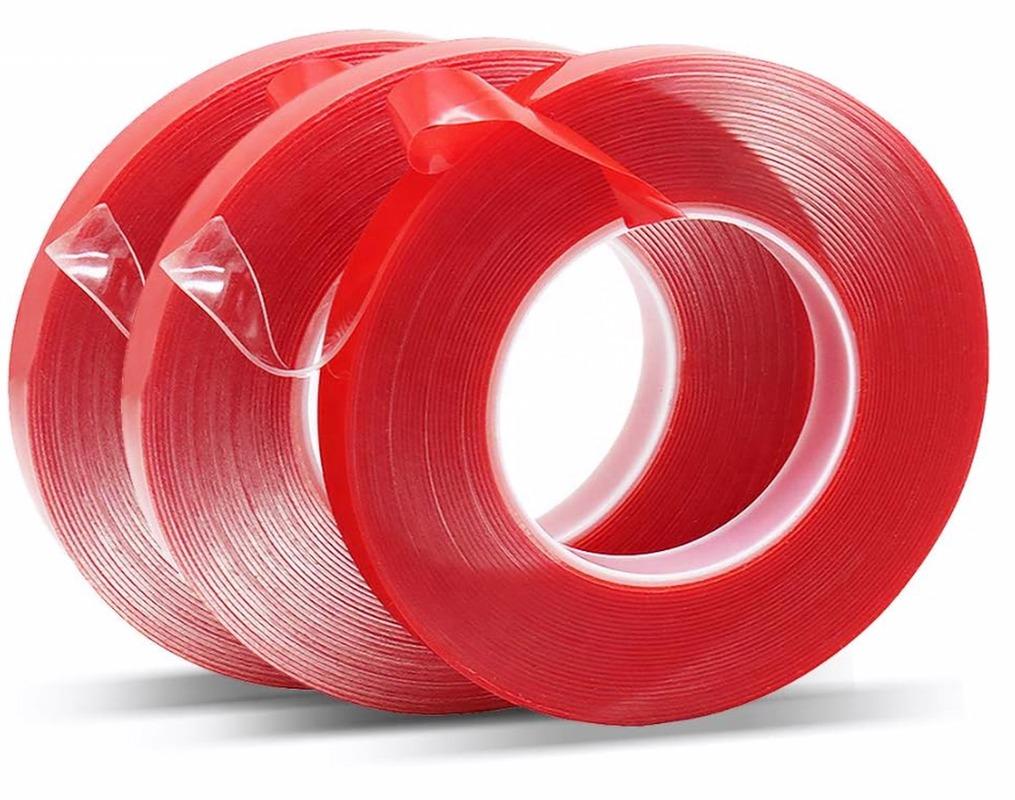 Heavy Duty Waterproof Transparent Clear Red Film Double Sided Acrylic Foam Tape for House Vehicle Automotive Car LED Bonding