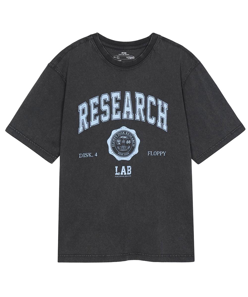 Fdr Arch Logo Emblem Short Sleeve Charcoal L