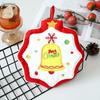 Coral Velvet Christmas Santa Claus Hand Towels Kitchen Absorbent Quick Drying Rag Cartoon Hand Towel