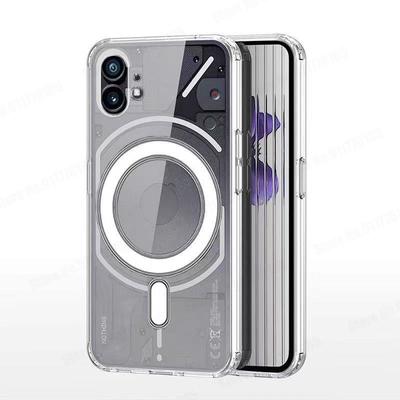 Für Magsafe Magnetische Hülle Für Nothing Phone 1 Drahtlose Lade Magsafing Abdeckung Für Nothing Phone One 5G Klare Transparente Abdeckung Für Nothing Phone 1