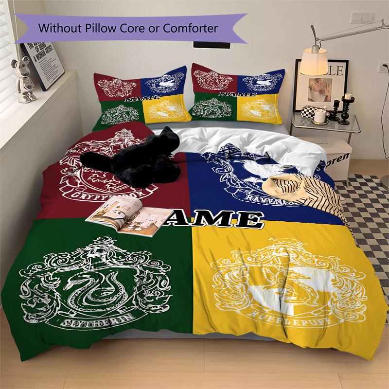 Custom Textile Magic World Bedding 3 Piece Set HD Print Duvet Cover Pillowcases for Teens Adult Bedroom Decoration