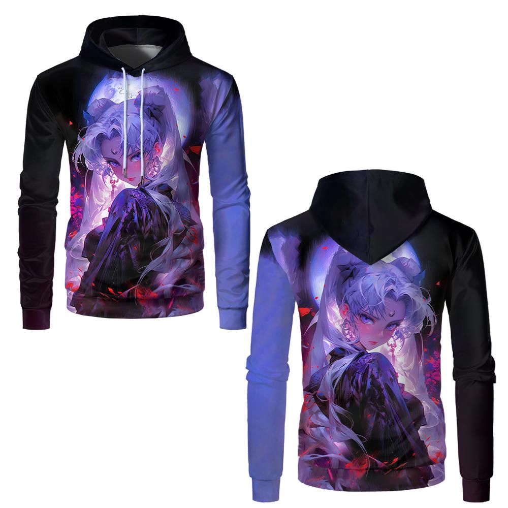 

Аниме Худи 3D Сейлор Мун Мужские Женские Оверсайз Модные Повседневные Худи Пуловеры Толстовки с Капюшоном Спортивные Костюмы Пальто Детская Одежда M