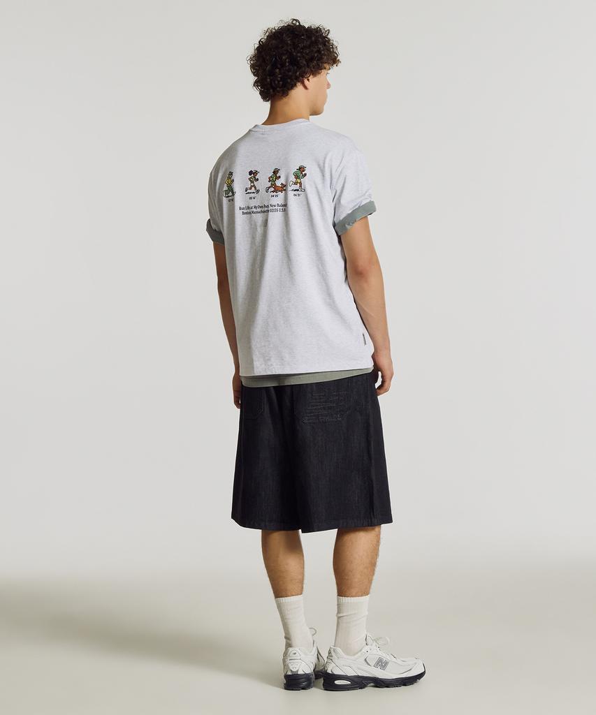 Nyuballanseu Nbneg21503 / Uni Nb Friends Short Sleeve T-Shirt (Ligth Gray)