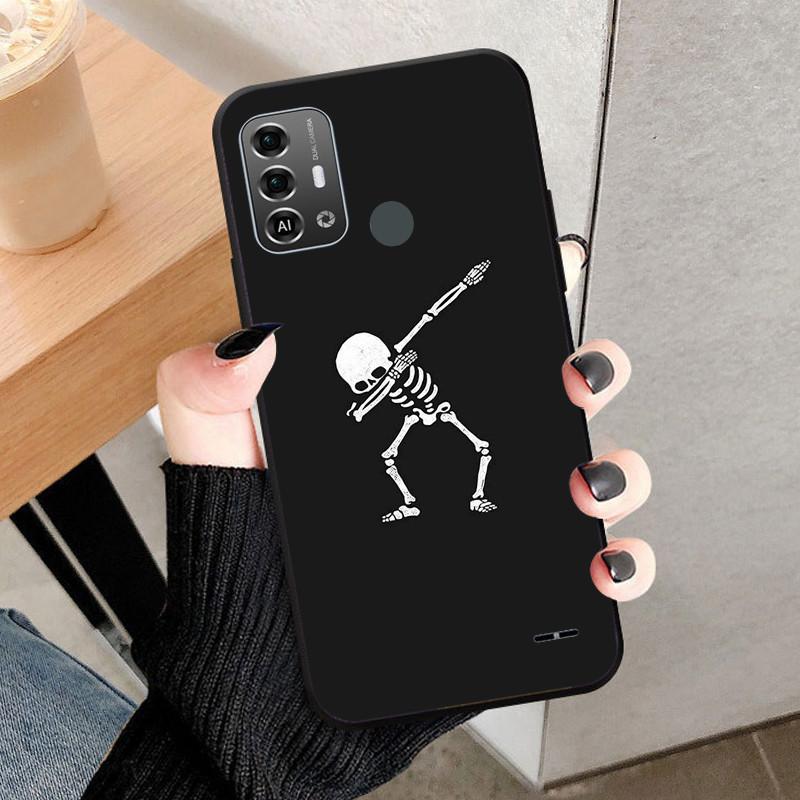 Schwarze Schutzhülle aus weichem Silikon-TPU für ZTE Blade A53 Pro