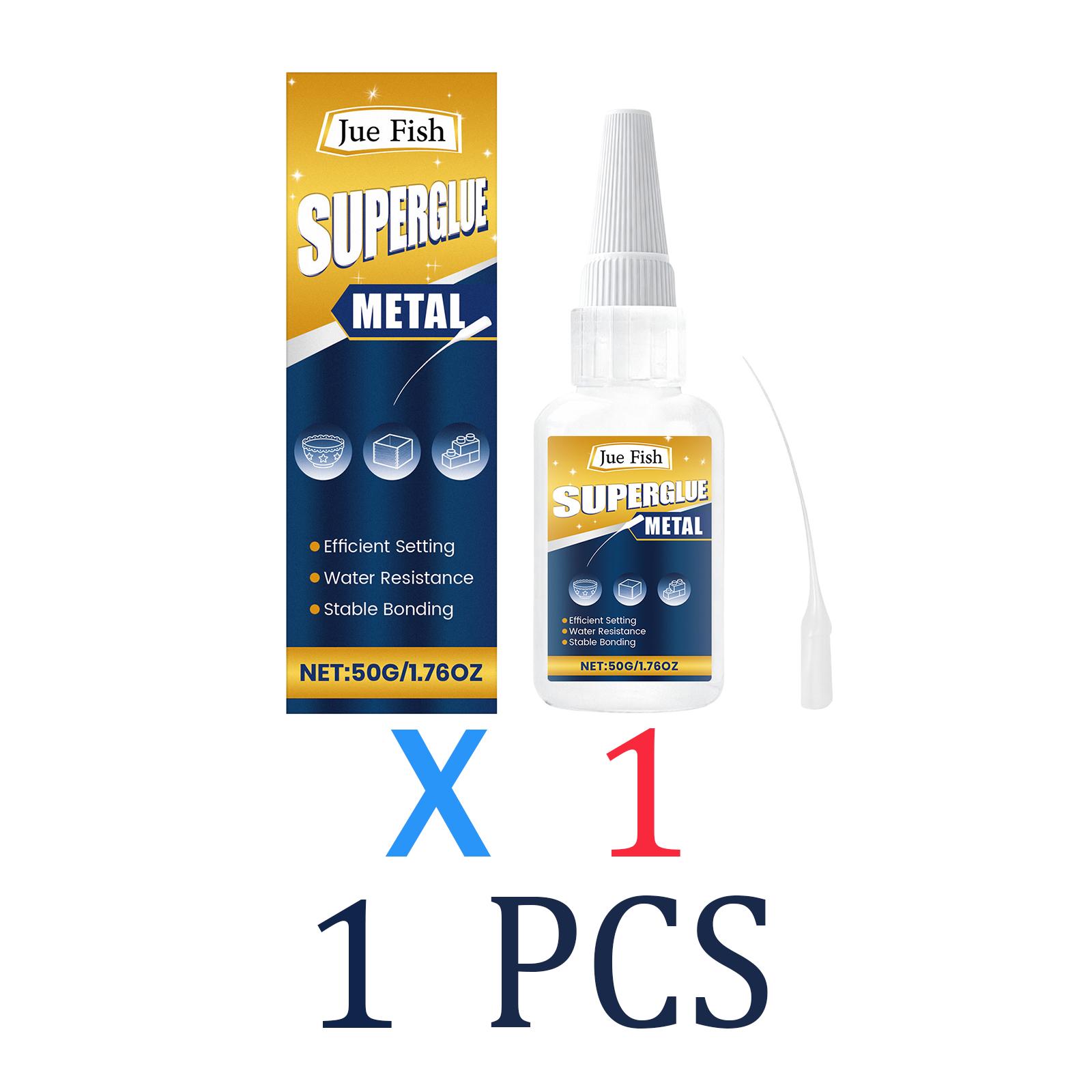 Professional Metal Adhesive Waterproof Strong Bond Repair Glue Multi Purpose Household Sealer Metal Wood Plastic Glue 50g