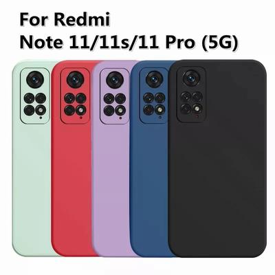 כיסוי סיליקון נוזלי ל-Xiaomi Redmi Note 11 Pro 5G 11s גלובלי כיסוי טלפון ל-Xiaomi Red mi Note11 12 pro כיסוי אחורי מגן