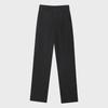 Women's 2024 Spring/Autumn High-Waisted Black Wide-Leg Trousers