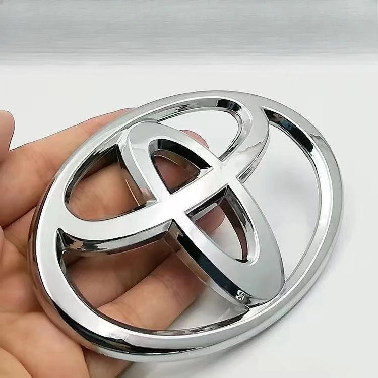 CKD1 1Pc ABS Front Head Grill Hood Bonnet Emblem Rear Tail Bumper Trunk Logo Badge ABS Car Logo 3D For Toyota Corolla Camry RAV4