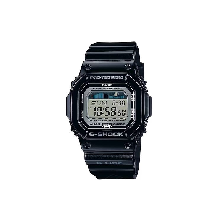 Casio G-Lide Series 200M Waterproof Quartz Movement Resin Strap Watch Unisex Watches Gray GLX-5600-1JF Gray