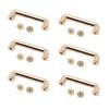 10 Sets Arch Bridge Buckle 31x7.5x6mm Metal D Ring Buckle Chain Strap Connector with 5.5mm Screws
