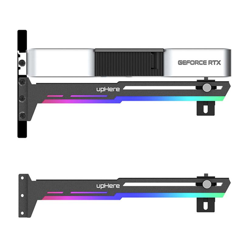 Vga Graphics Card Support Gpu Bracket Frame Rgb Luminous Pollution Lamp Decoration Companion 5V Argb Aura Sync