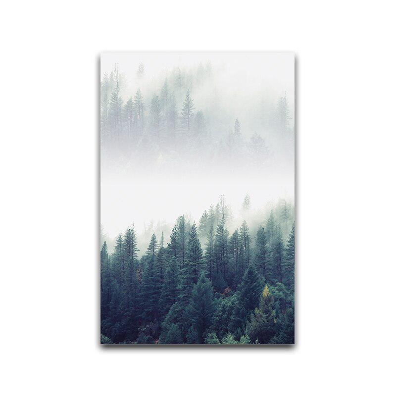 

Рамка из цельного дерева Лесной пейзаж Абстрактная Настенная картина Картина на холсте Плакат с принтом Декор Настенные художественные фотографии Украшение гостиной 15*20cm(with frame)